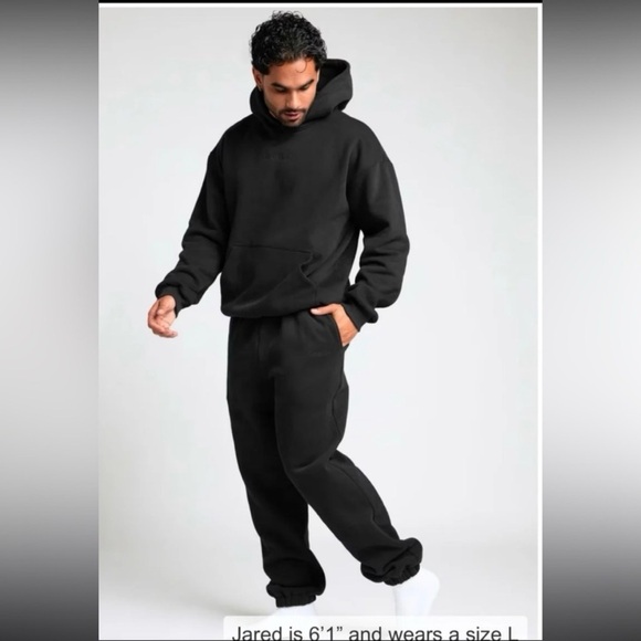 On HOLD!!Comfrt Onyx Black Sweat Suit - Picture 7 of 9